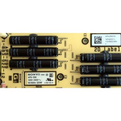 FUENTE DE PODER PARA TV SONY / NUMERO DE PARTE 147430311 / APS-299(CH) / 1-883-922-12 / 1-474-303-11 / APS-299 / PARTE SUSTITUTA 147433111 / 1-474-331-11 / MODELOS KDL-55EX620 / KDL-55EX720 / KDL-55EX723 / KDL-60NX720 - Imagen 2